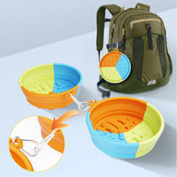 HKM-1589565 Collapsible Pet Feeding Bowl - Portable and Lightweight Design for Dogs and Cats