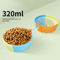 HKM-1589565 Collapsible Pet Feeding Bowl - Portable and Lightweight Design for Dogs and Cats