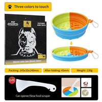 HKM-1589565 Collapsible Pet Feeding Bowl - Portable and Lightweight Design for Dogs and Cats