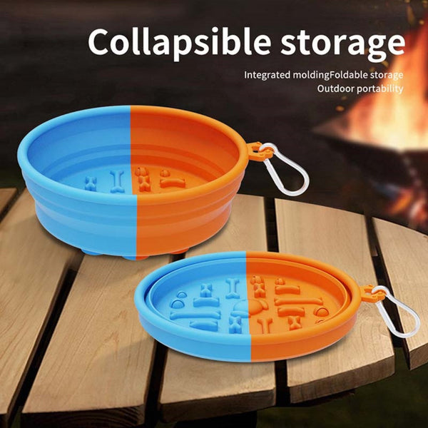 HKM-1589565 Collapsible Pet Feeding Bowl - Portable and Lightweight Design for Dogs and Cats