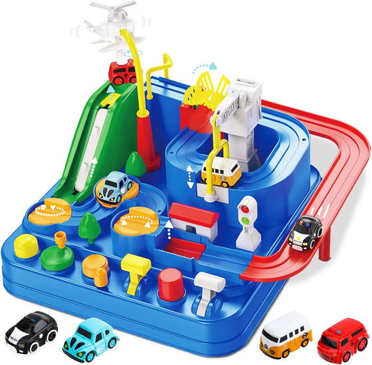 HKM-158995 Children's Slot Car Racing Track Toy for Toddlers - Adventure Playset EPT628927