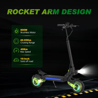 HKM-159059 800W Waterproof Electric Scooter with Dual Suspension, 48V 18.2Ah Battery, Foldable Design, App Control, 30-45km/h Speed
