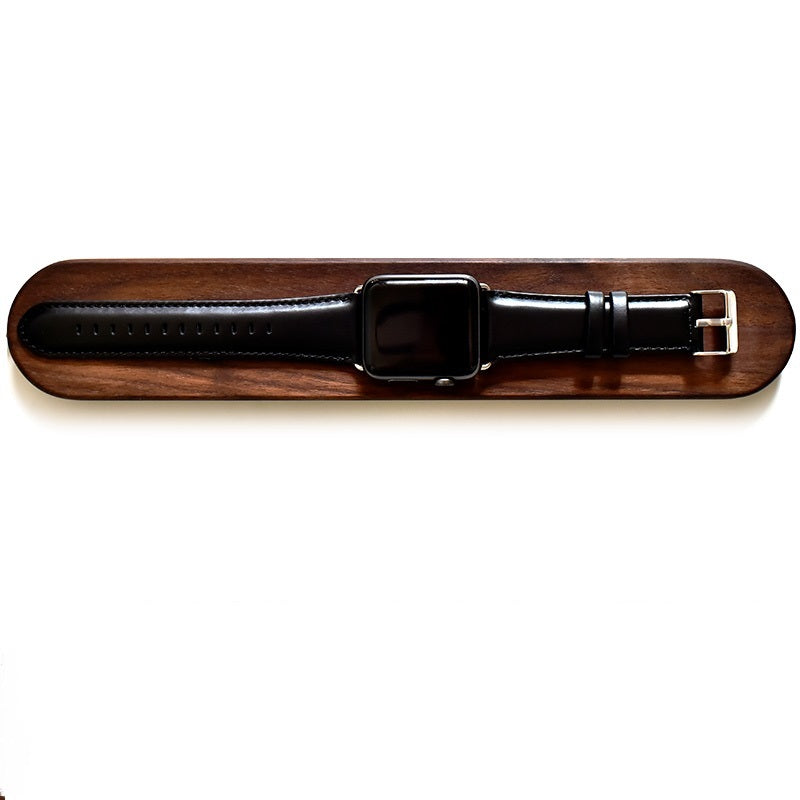 HKM-159059 Magnetic Charging Base for lWatch - Round and Long Designs in Walnut or Beech