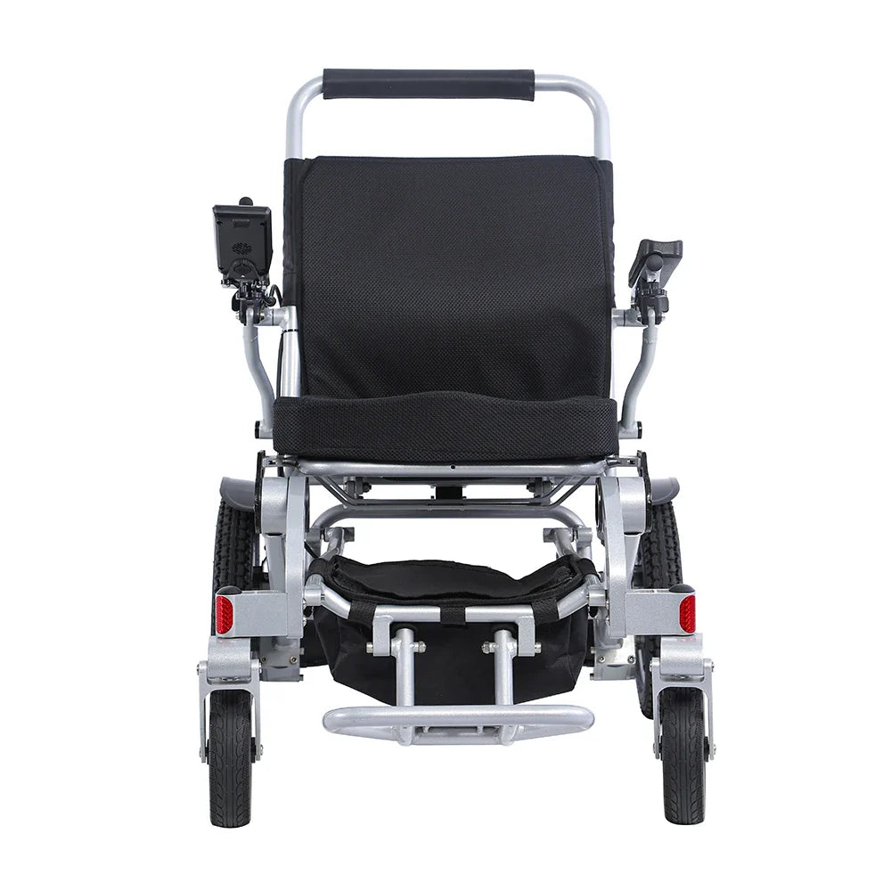 HKM-159059 Powerful Electric Folding Wheelchair with 500W Dual Motors and Removable Battery