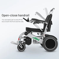 HKM-159059 Powerful Electric Folding Wheelchair with 500W Dual Motors and Removable Battery