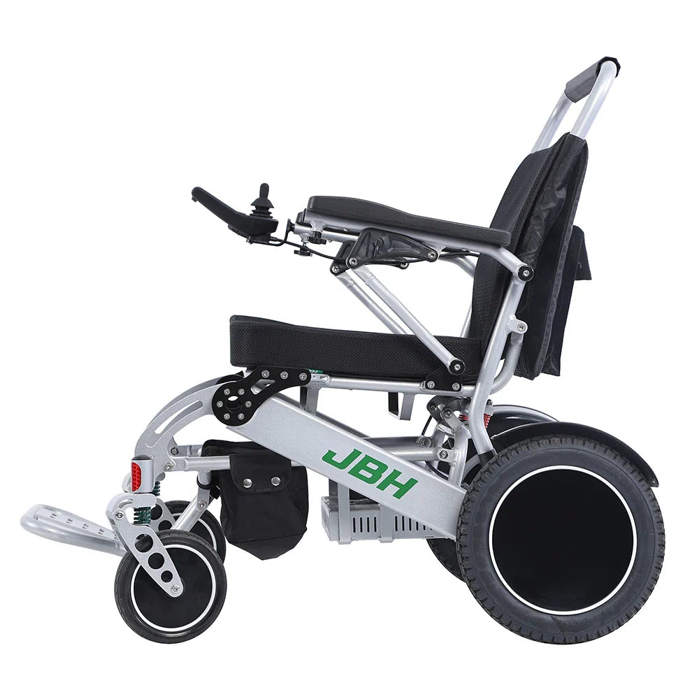 HKM-159059 Powerful Electric Folding Wheelchair with 500W Dual Motors and Removable Battery