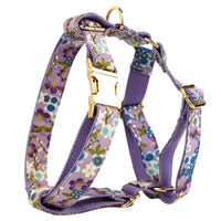 HKM-1591357 Floral Dog Collar and Leash Set with Bow, Vest, and Poop Bag - Five-Piece Collection