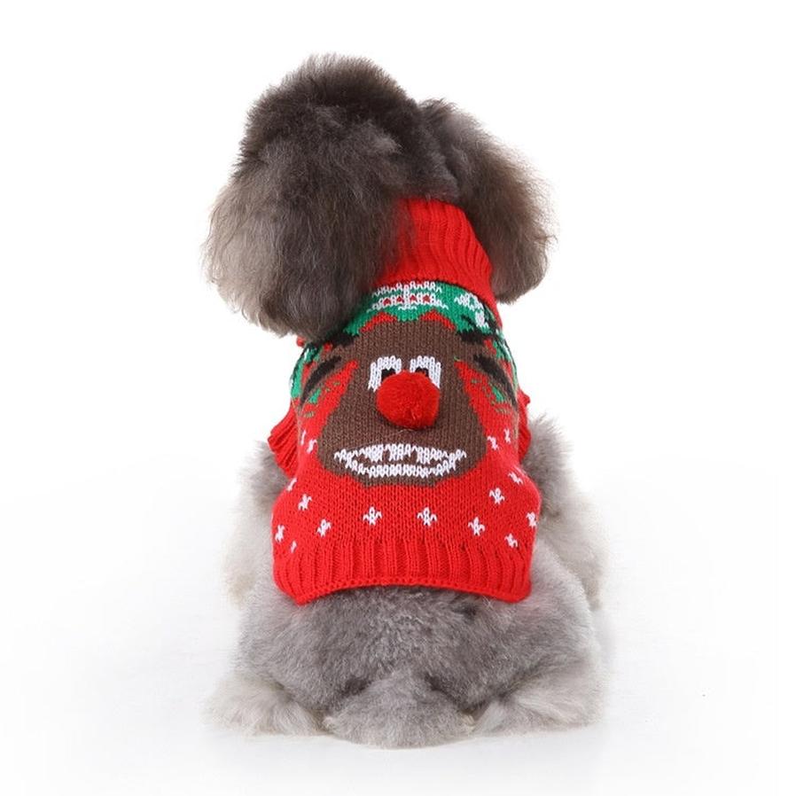 HKM-159251 Winter Dog Skull Sweater Coat for Pets in Sizes S to XXL