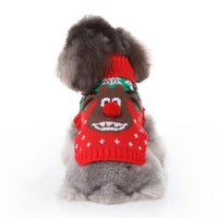HKM-159251 Winter Dog Skull Sweater Coat for Pets in Sizes S to XXL