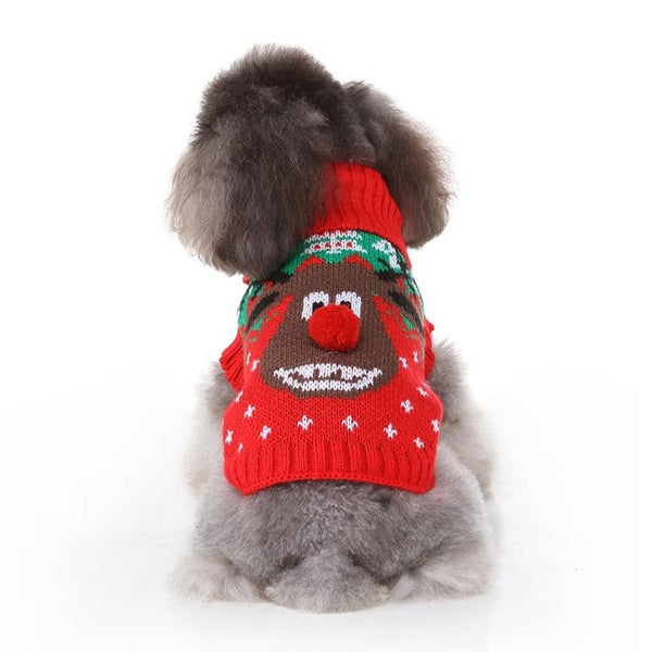 HKM-159251 Winter Dog Skull Sweater Coat for Pets in Sizes S to XXL