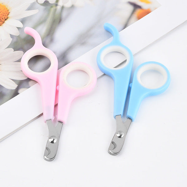 HKM-1593149 Mini Portable Pet Nail Clippers - Assorted Colors in Plastic Packaging