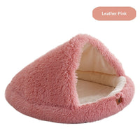 HKM-1593405 Semi-Enclosed Shell-Shaped Pet Bed for Dogs - Wind Protection and Warmth, Various Sizes and Colors Available