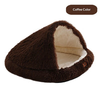 HKM-1593405 Semi-Enclosed Shell-Shaped Pet Bed for Dogs - Wind Protection and Warmth, Various Sizes and Colors Available