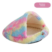 HKM-1593405 Semi-Enclosed Shell-Shaped Pet Bed for Dogs - Wind Protection and Warmth, Various Sizes and Colors Available