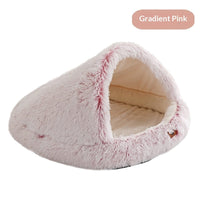 HKM-1593405 Semi-Enclosed Shell-Shaped Pet Bed for Dogs - Wind Protection and Warmth, Various Sizes and Colors Available
