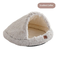 HKM-1593405 Semi-Enclosed Shell-Shaped Pet Bed for Dogs - Wind Protection and Warmth, Various Sizes and Colors Available