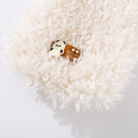 HKM-1593917 Cozy Lamb Wool Pet Vest with Panda Badge for Small Cats and Dogs