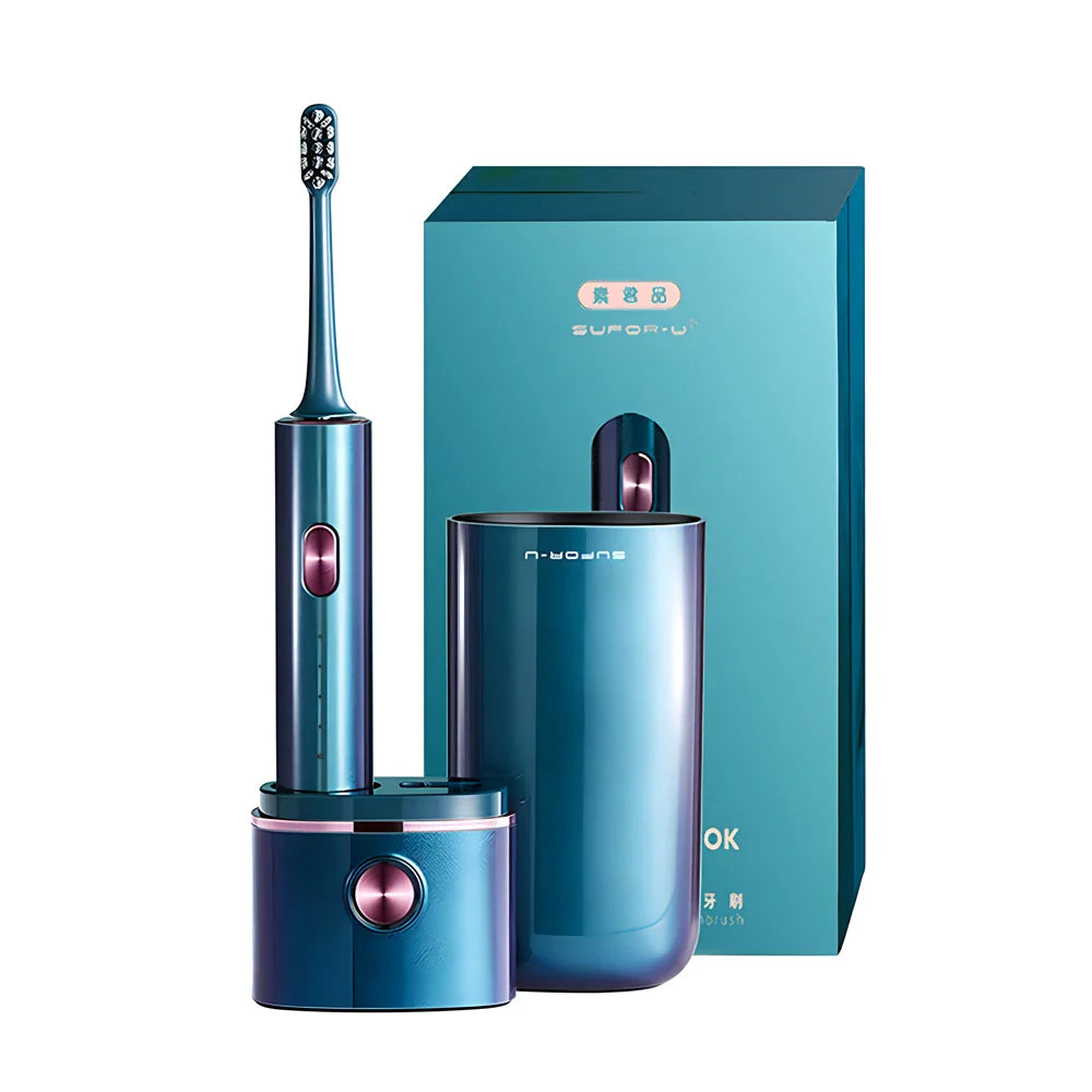 HKM-159507 Rechargeable Ultrasonic Travel Electric Toothbrush with UV Sanitising Case