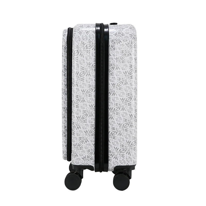 HKM-159571 Lightweight Softside Medium-Size Carry-On Luggage Set with Open-Top Design