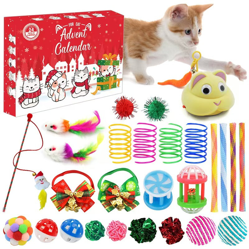 HKM-1595965 Christmas Dog and Cat Toy Gift Box Set with Random Accessories