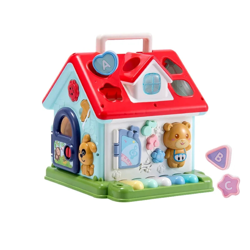 HKM-159763 Musical Activity Cube for Toddlers with Light and Sound - Educational Play Block for Learning Fun