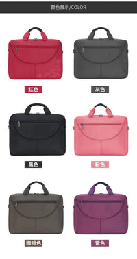 HKM-159891 Durable Waterproof Nylon Laptop Briefcase with Handle for Office Use