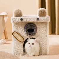 HKM-1599165 Foldable Semi-Enclosed Pet Nest with Washable Cover in Multiple Designs