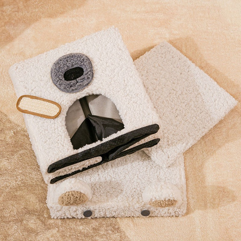 HKM-1599165 Foldable Semi-Enclosed Pet Nest with Washable Cover in Multiple Designs
