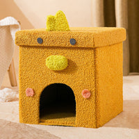 HKM-1599165 Foldable Semi-Enclosed Pet Nest with Washable Cover in Multiple Designs