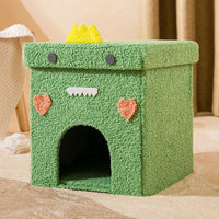 HKM-1599165 Foldable Semi-Enclosed Pet Nest with Washable Cover in Multiple Designs