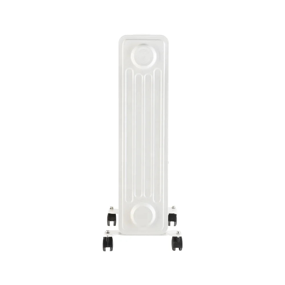 HKM-159955 Electric Oil Filled Radiator Heater with Adjustable Thermostat, Overheat & Tip-Over Protection, Portable 2500W Heating Solution