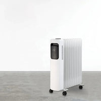 HKM-159955 Electric Oil Filled Radiator Heater with Adjustable Thermostat, Overheat & Tip-Over Protection, Portable 2500W Heating Solution