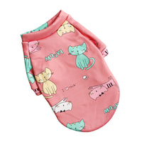 HKM-1600189 Floral Design Thin Fleece Dog Sweater in Various Colors and Sizes