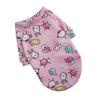 HKM-1600189 Floral Design Thin Fleece Dog Sweater in Various Colors and Sizes