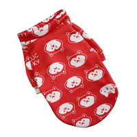 HKM-1600189 Floral Design Thin Fleece Dog Sweater in Various Colors and Sizes