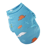 HKM-1600189 Floral Design Thin Fleece Dog Sweater in Various Colors and Sizes