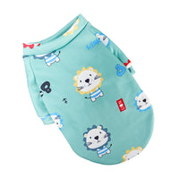 HKM-1600189 Floral Design Thin Fleece Dog Sweater in Various Colors and Sizes