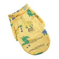 HKM-1600189 Floral Design Thin Fleece Dog Sweater in Various Colors and Sizes
