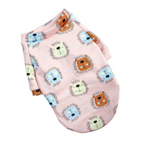 HKM-1600189 Floral Design Thin Fleece Dog Sweater in Various Colors and Sizes