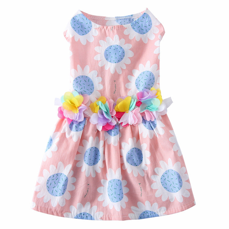 HKM-1601469 Simple Print Skirt for Dogs in Various Colors and Sizes