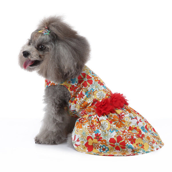 HKM-1601469 Simple Print Skirt for Dogs in Various Colors and Sizes