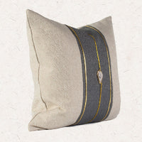 HKM-160147 Solid Color Jacquard Fabric Home Sofa Cushion Pillow Cover 45x45cm & 50x50cm
