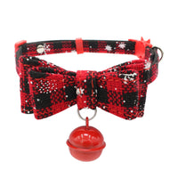 HKM-1602877 Small Dog Chain Print Collar for Christmas - Adjustable Microfiber Design