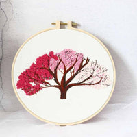 HKM-160339 Delicate Handmade Chinese Style Embroidery on Color Silk Cloth