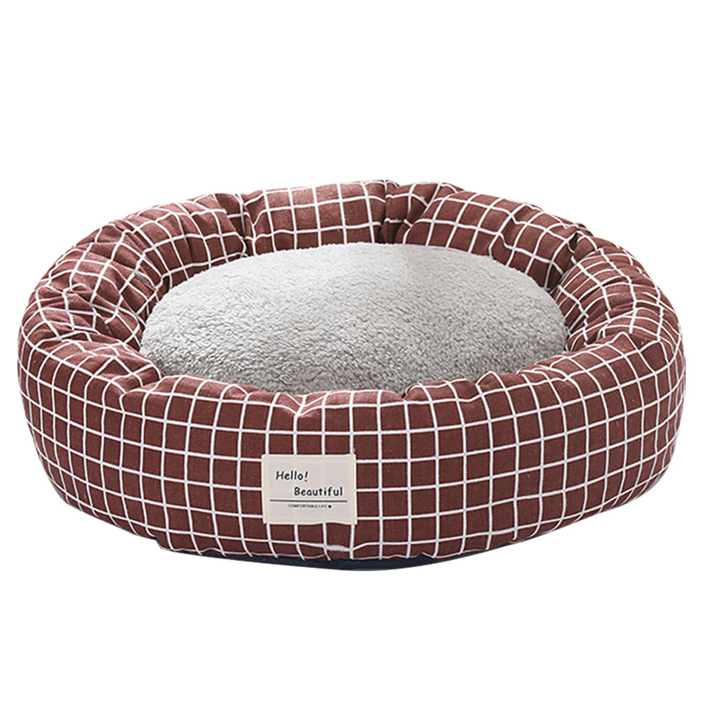 HKM-1604925 Cozy Cloth Pet Nest for Cats and Dogs - 40cm Diameter, 12cm Height