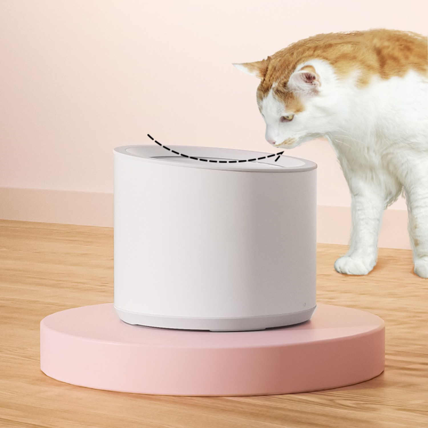 HKM-1606717 Intelligent Pet Water Dispenser with UV Lamp and Automatic Filtration System, 1.8L Capacity