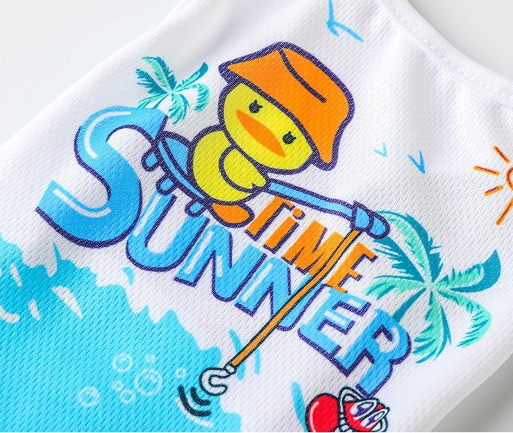 HKM-1607229 Summer Cartoon Printed Pet Vest - Lightweight Polyester Clothing for Dogs and Cats (XS-XXL)