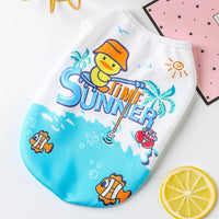 HKM-1607229 Summer Cartoon Printed Pet Vest - Lightweight Polyester Clothing for Dogs and Cats (XS-XXL)
