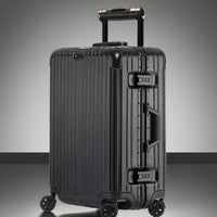 HKM-160723 Aluminium Frame Trolley Suitcase with Combination Lock for Business Travel