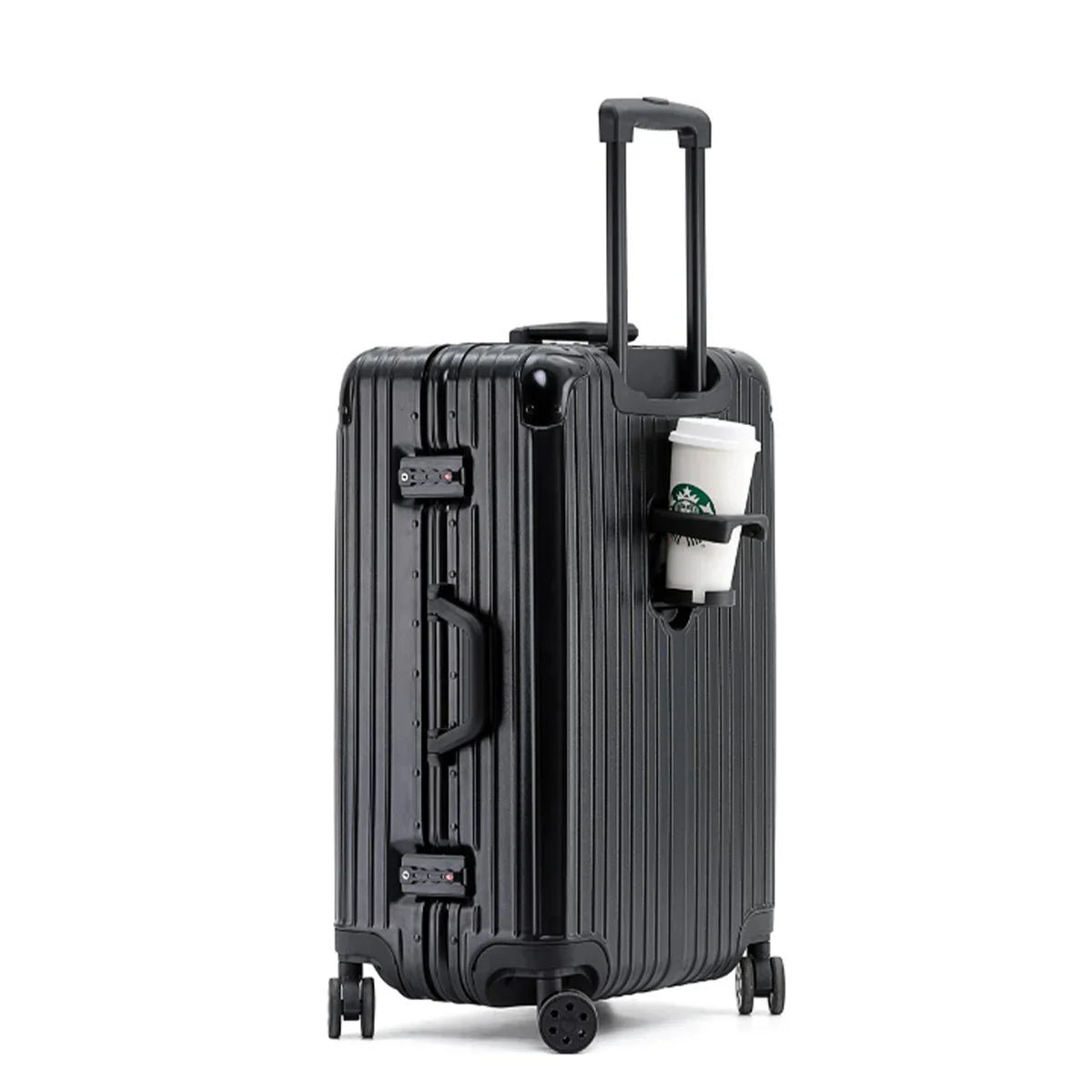 HKM-160723 Aluminium Frame Trolley Suitcase with Combination Lock for Business Travel